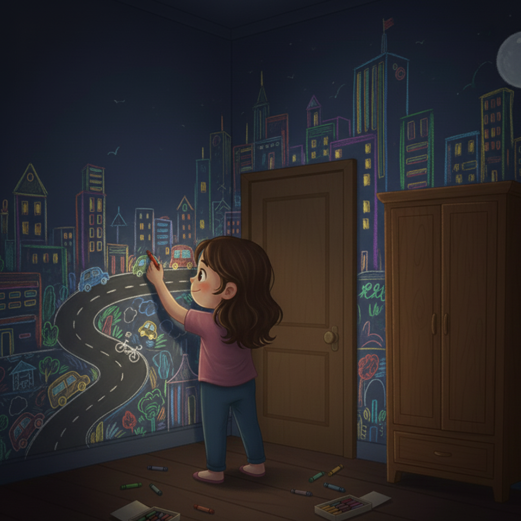 Cerita anak gambar di dinding