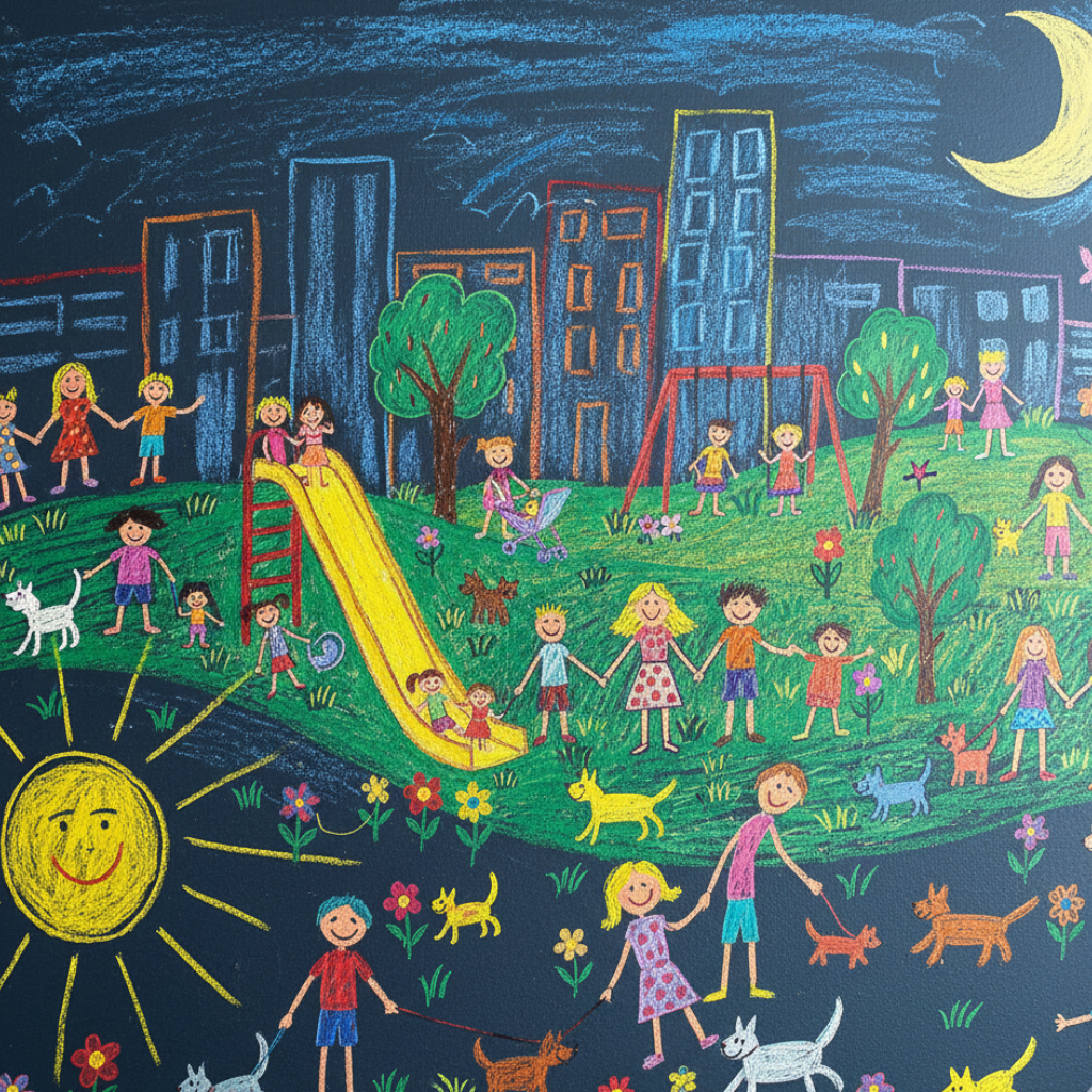 Cerita anak gambar di dinding