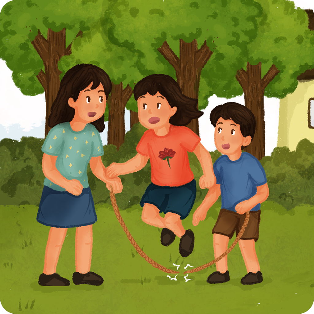 Cerita Anak Bermain Lompat Tali Karet
