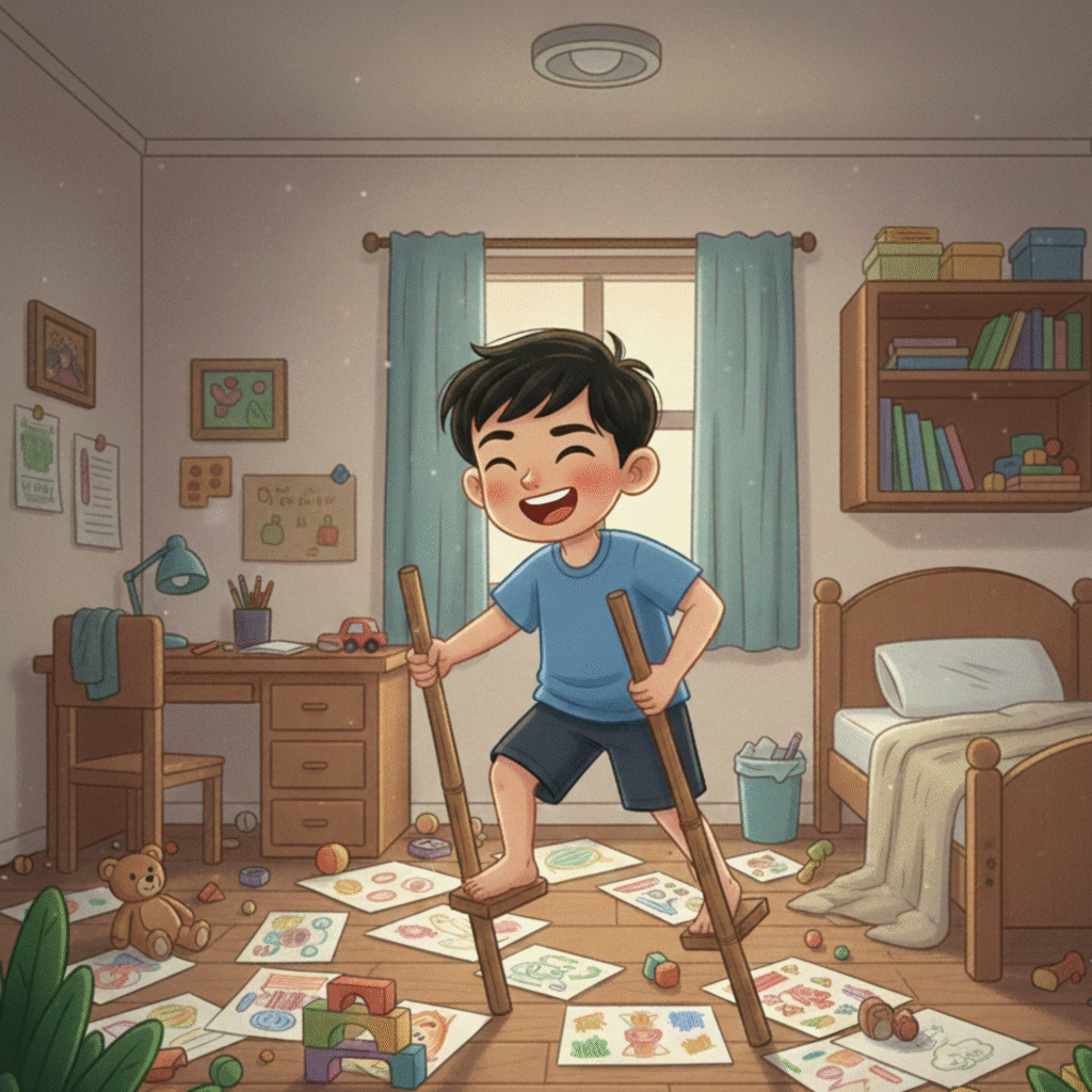 Cerita Anak tentang Egrang